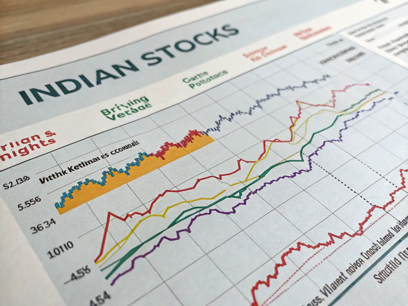 An upward trending graph with Indian Rupee symbols, representing financial growth and success in the Indian market.